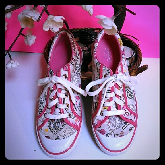 Coach Shoes - WOMEN'S COACH PINK T SHOES
